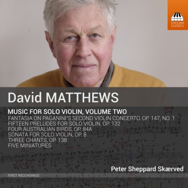 David Matthews - Music for Solo Violin Vol.2 | Toccata Classics TOCC0309