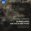 Auerbach - 24 Preludes for Violin and Piano