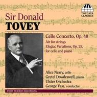 Tovey - Cello Concerto Op 40, Air for strings, Elegiac Variations Op 25  | Toccata Classics TOCC0038