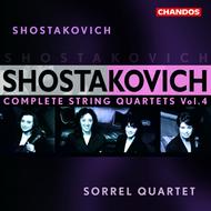 Shostakovich - Complete String Quartets Vol 4 | Chandos CHAN10114