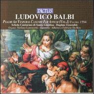 Ludovico Balbi - Psalmi ad Vesperas Canendi per Annum Vol 1 | Tactus TC540201