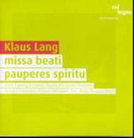 Klaus Lang - Missa beati pauperes spiritu | Col Legno COL20271