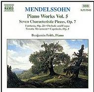 Mendelssohn - Piano Works vol. 5 | Naxos 8553541