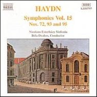 Haydn - Symphony Nos.72, 93 & 95 | Naxos 8550797