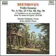 Beethoven - Violin Sonatas Opp.23 & 96 Nos.4 & 10 | Naxos 8550285