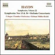 Haydn - Symphonies, vol. 22 (Nos. 13, 36 / Sinfonia Concertante)