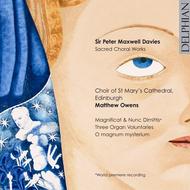 Sir Peter Maxwell Davies - Sacred Choral Works | Delphian DCD34037