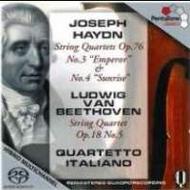 Haydn / Beethoven - String Quartets | Pentatone PTC5186189