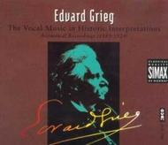 Grieg - The Vocal Music in Historical Interpretations  | Simax PSC1810