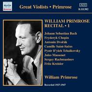 William Primrose: Recital Vol.1 (1927-47) | Naxos - Historical 8111382