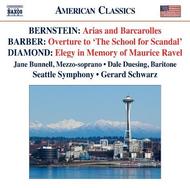 Bernstein - Arias & Barcarolles / Barber - Overture / Diamond - Elegy | Naxos - American Classics 8559709