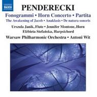 Penderecki - Fonogrammi, Horn Concerto, Partita, etc | Naxos 8572482