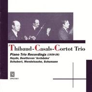 Thibaud / Casals / Cortot Trio: Piano Trio Recordings (1926-28) | Opus Kura OPK210001