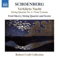 Schoenberg - Verklarte Nacht, String Quartet no.1, 4 Canons | Naxos 8557534