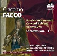 Giacomo Facco - Pensieri Adriarmonici Vol.1: Concerto a 5 Nos 1-6 | Toccata Classics TOCC0202