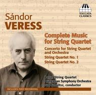 Sandor Veress - Complete Music for String Quartet | Toccata Classics TOCC0062