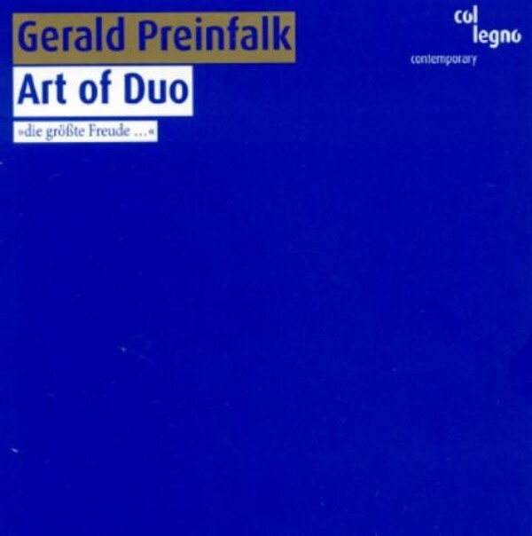 Gerald Preinfalk: Art of Duo | Col Legno COL20416