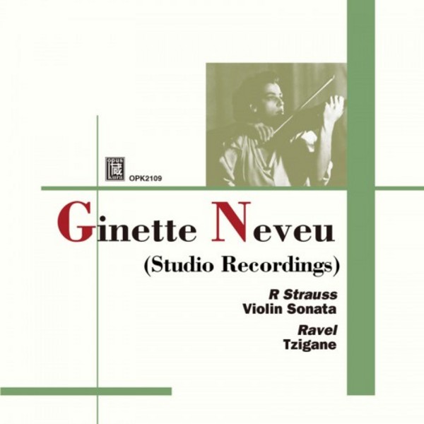 Ginette Neveu: Studio Recordings | Opus Kura OPK2109