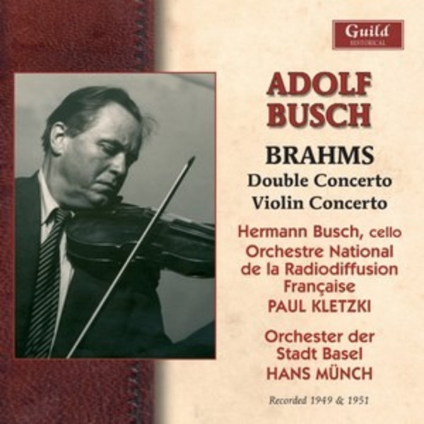 Brahms - Double Concerto, Violin Concerto | Guild - Historical GHCD2418