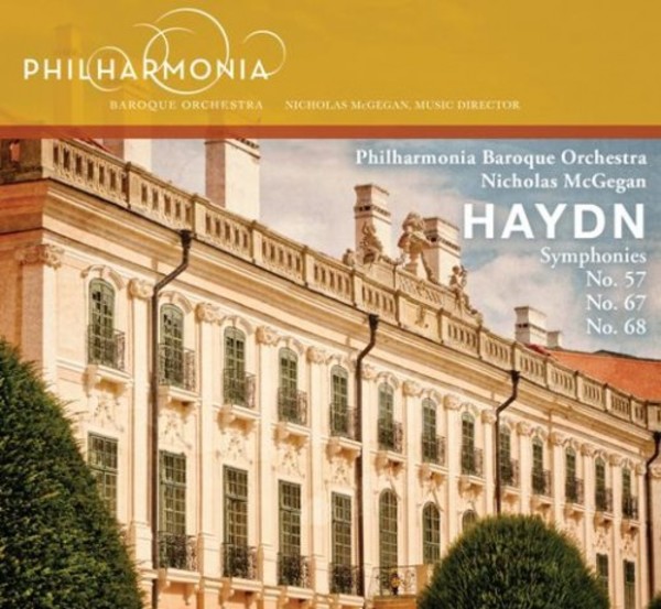 Haydn - Symphonies Nos 57, 67 & 68 | Philharmonia Baroque PBP08