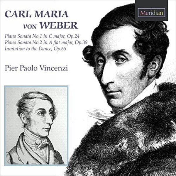 Weber - Piano Sonatas 1 & 2, Invitation to the Dance | Meridian CDE84639