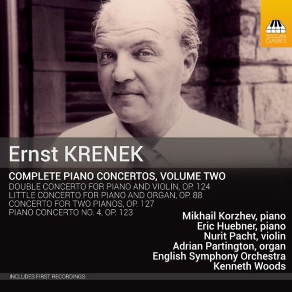 Krenek - Complete Piano Concertos Vol.2 | Toccata Classics TOCC0392