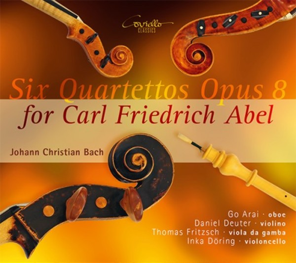 JC Bach - Six Quartettos Op.8 for CF Abel | Coviello Classics COV91712