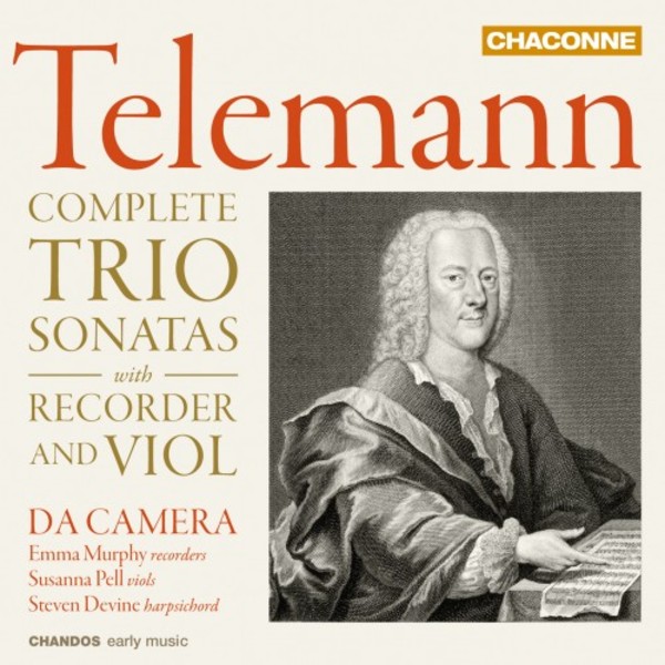 Telemann - Complete Trio Sonatas with Recorder and Viol | Chandos - Chaconne CHAN0817