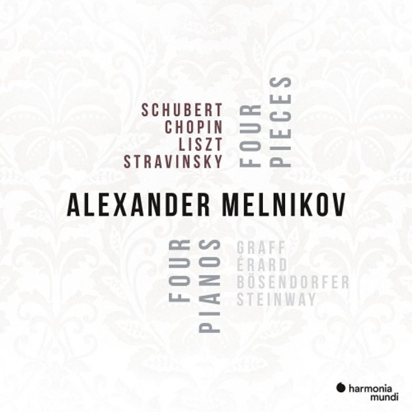 Four Pieces - Four Pianos: Schubert, Chopin, Liszt, Stravinsky | Harmonia Mundi HMM902299