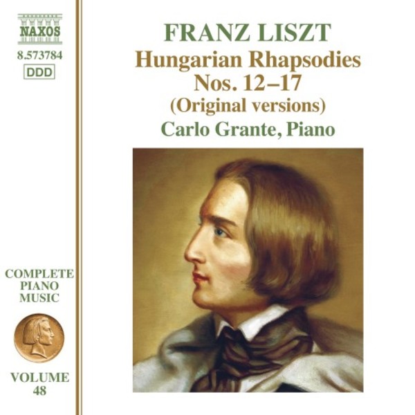 Liszt - Complete Piano Music Vol.48: Hungarian Rhapsodies 1217 (original versions) | Naxos 8573784
