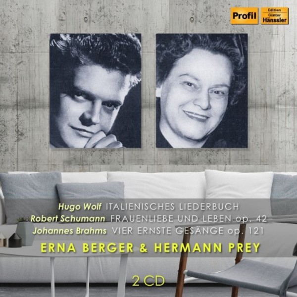 Erna Berger & Hermann Prey sing Wolf, Schumann & Brahms | Haenssler Profil PH18029