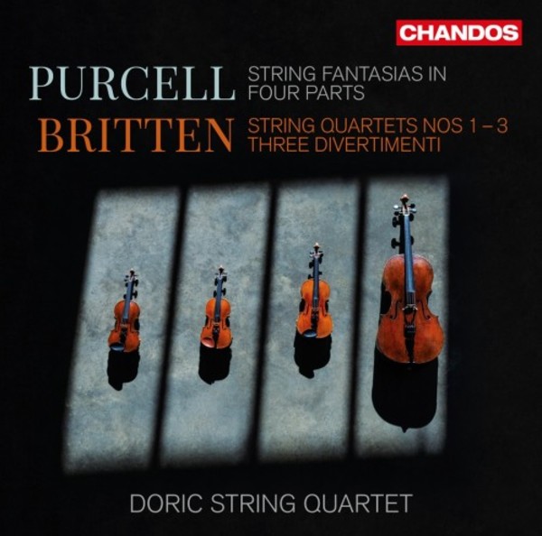 Britten - String Quartets 1-3, 3 Divertimenti; Purcell - Fantasias | Chandos CHAN201242
