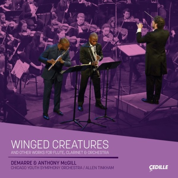 Winged Creatures and other works for Flute, Clarinet & Orchestra | Cedille Records CDR90000187