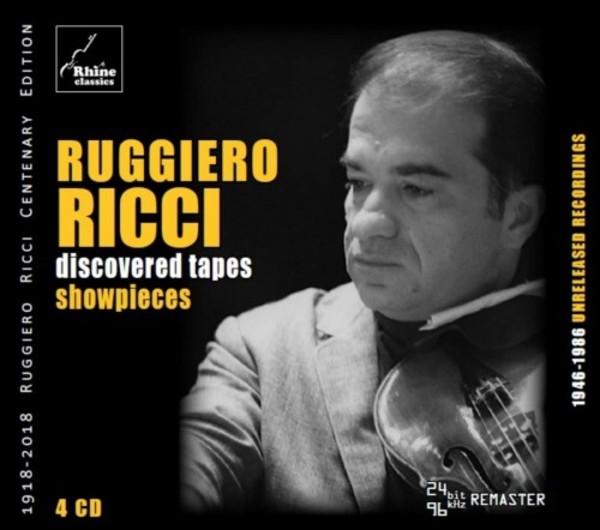 Ruggiero Ricci: Discovered Tapes - Showpieces | Rhine Classics RH012