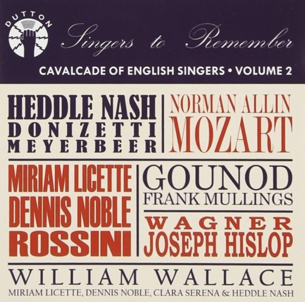 Cavalcade of English Singers vol.2 | Dutton CDBP9802