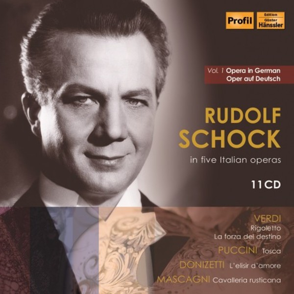 Rudolf Schock in 5 Italian Operas (sung in German) | Haenssler Profil PH20012