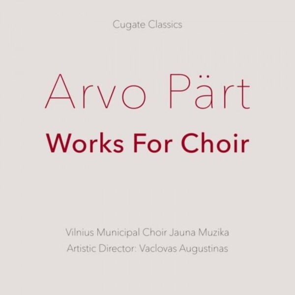 Part - Works for Choir (Vinyl LP) | CuGate Classics CGC051LP
