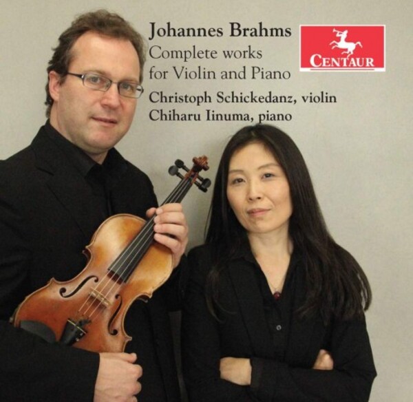 Brahms - Complete Works for Violin & Piano | Centaur Records CRC3498