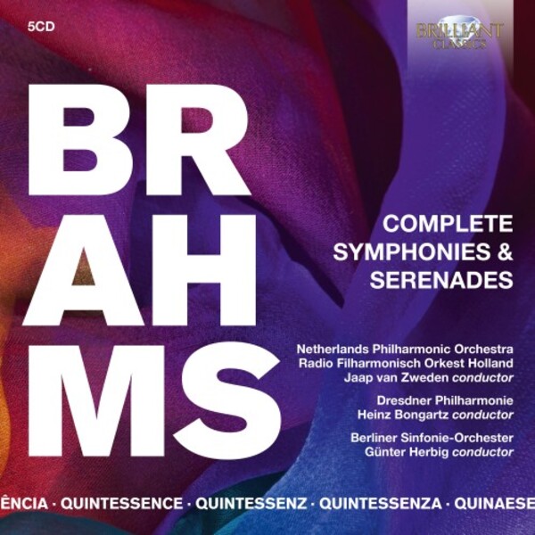 Brahms - Complete Symphonies & Serenades | Brilliant Classics 96147