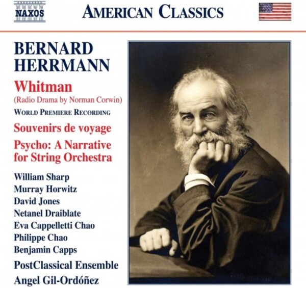 Herrmann - Whitman, Souvenirs de voyage, Psycho | Naxos 8559883