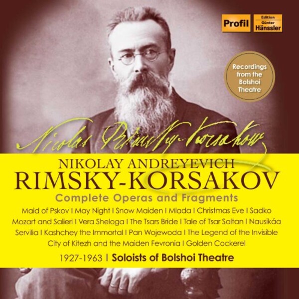 Rimsky-Korsakov - Complete Operas and Fragments | Haenssler Profil PH19010