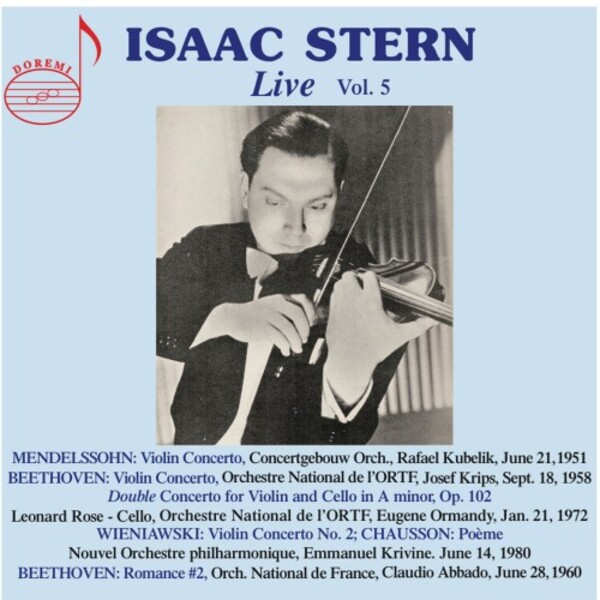 Isaac Stern Live Vol.5: Mendelssohn, Beethoven, Brahms, etc. | Doremi DHR81356