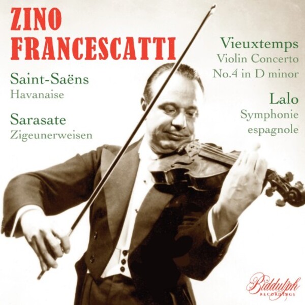 Francescatti plays Vieuxtemps, Lalo, Saint-Saens & Sarasate | Biddulph 850012