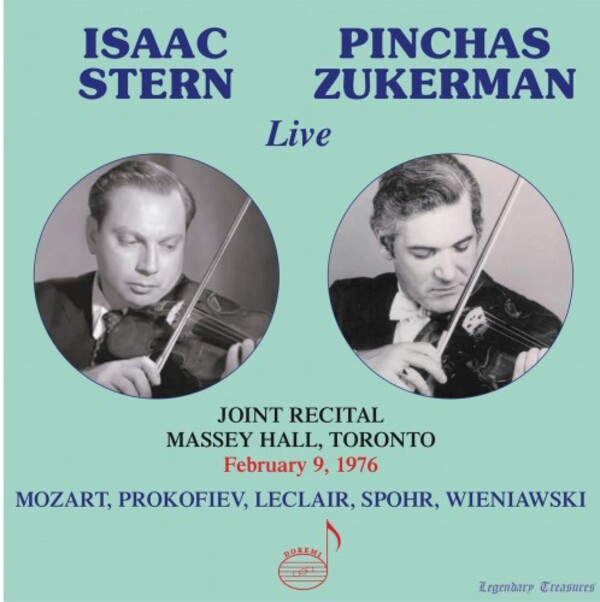Isaac Stern & Pinchas Zukerman, Live | Doremi DHR8099