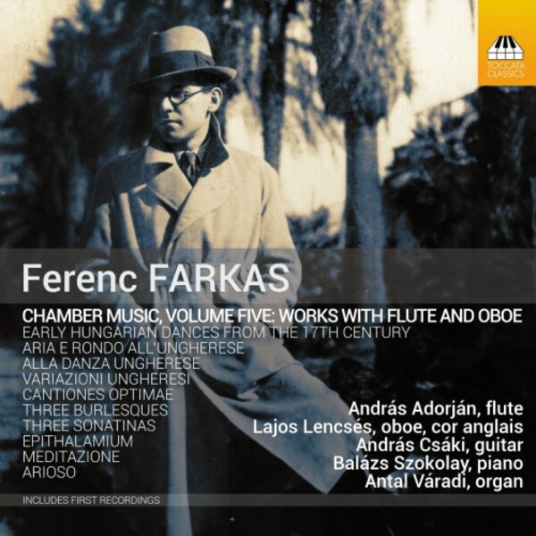 Farkas - Chamber Music Vol.5: Works with Flute and Oboe | Toccata Classics TOCC0440