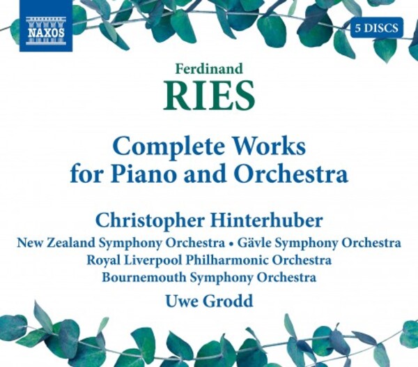 Ries - Complete Works for Piano and Orchestra | Naxos 8505257