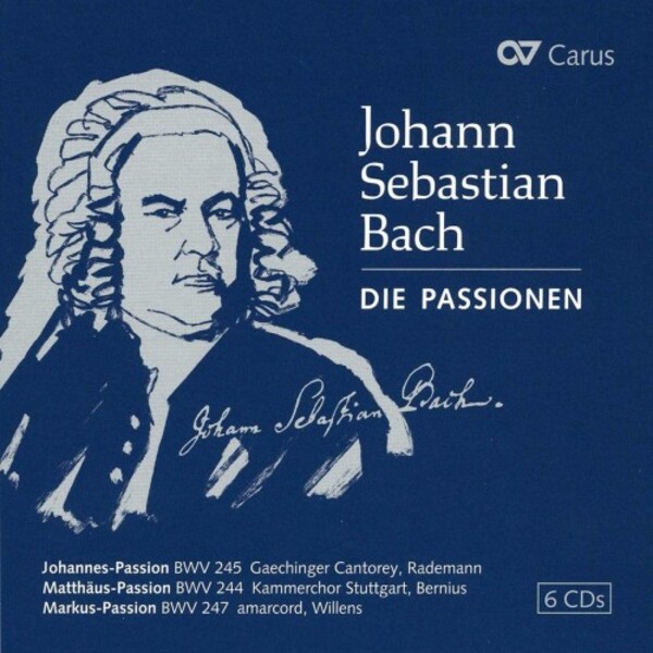 JS Bach - St John, St Matthew & St Mark Passions | Carus CAR83046