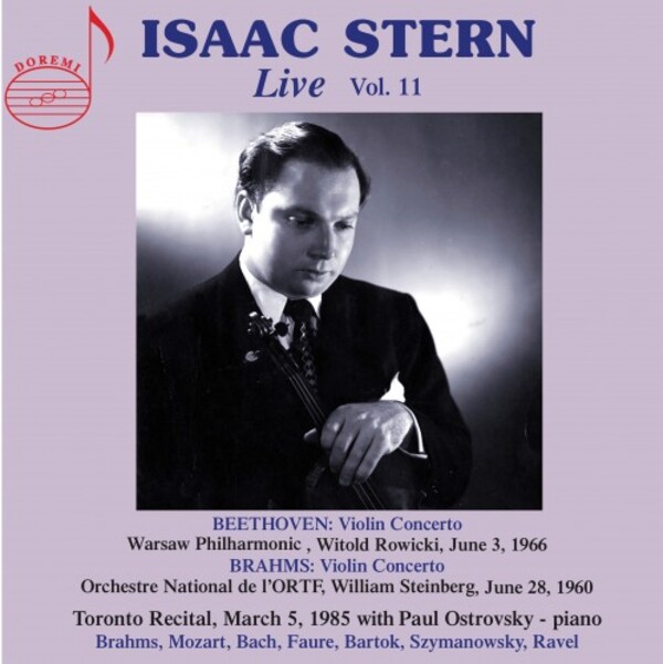 Isaac Stern Live Vol.11: Beethoven & Brahms - Concertos + Toronto Recital | Doremi DHR81567