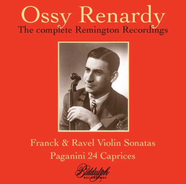 Ossy Renardy: The Complete Remington Recordings | Biddulph 850162