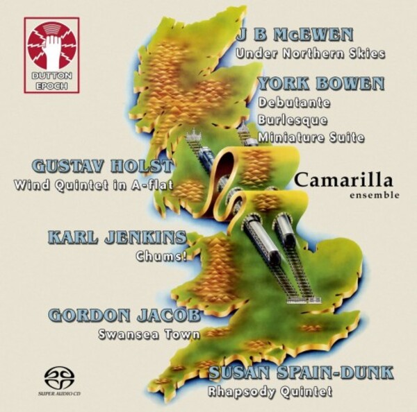 British Wind Quintets by Holst, Bowen, Spain-Dunk & others | Dutton - Epoch CDLX7398